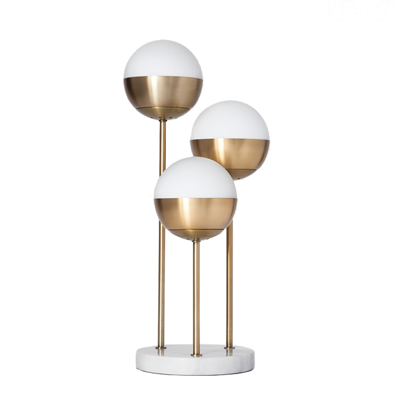 Лампа настольная Geneva Glass Table Lamp Triple Globe фото #num#