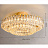 Подвесной реечный светильник с кристаллами К9 50 см  фото 5