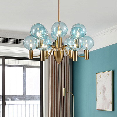 Moon Chandelier 6 плафонов Розовый фото 8