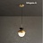 Подвесной светильник в скандинавском стиле POMPON GOLD CБольшой (Large) фото 4