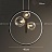 Дизайнерская кольцевая люстра с асимметрично расположенными стеклянными плафонами разного диаметра IONA RING фото 3