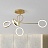 Светодиодная люстра с поворотными плафонами в форме колец CONTY 4 плафона  фото 6
