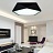 Светодиодный потолочный светильник в черном и белом цветах GEOMETRIC B&W 42 см  Черный фото 10
