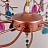 Люстра с растительными мотивами из цветного натурального агата на струнном подвесе AGATE 9 10 плафонов Многоцветный фото 9