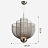 Дизайнерская светодиодная люстра с сетчатым каркасом MESHMATICA 60 см  Серебро (Хром) фото 7