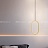 Серия подвесных светодиодных светильников со светящимися плафонами в виде геометрических фигур и дополнительным поворотным плафоном на потолочной чаше STRING С черный фото 19