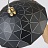 Металлический светильник с геометрическим узором HOOD 40 см  Черный + Золотой фото 4
