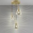 Подвесной стеклянный светильник со спиральным декоративным элементом вокруг лампы SCREW 20 см  A фото 7