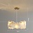 Кольцевая люстра на струнном подвесе с абажуром из стеклянных подвесок с эффектом «белый дым» STEIVOR фото 2
