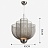 Дизайнерская светодиодная люстра с сетчатым каркасом MESHMATICA 60 см  Серебро (Хром) фото 3