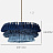 Подвесная люстра с декором из текстильных кистей TASSEL Синий фото 2