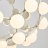 Оригинальная стеклянная светодиодная люстра в стиле постмодерн MESH 75 см  Белый фото 6
