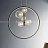 Дизайнерская кольцевая люстра с асимметрично расположенными стеклянными плафонами разного диаметра IONA RING B фото 7