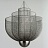 Дизайнерская светодиодная люстра с сетчатым каркасом MESHMATICA 60 см  Серебро (Хром) фото 15