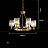 Серия кольцевых люстр с плафонами из ограненных хрустальных пластин AIRIN 10 ламп фото 2