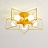 Минималистские потолочные люстры в форме звезды ASTERI Желтый фото 2