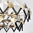 Люстра в современном стиле с декором из стеклянных кристаллов LENORA 25 плафонов  фото 8