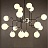 Люстра с плафонами-шарами BISTRO 16 плафонов Медный Белый фото 9