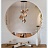 Подвесной светильник с круглыми деревянными накладками на светодиодном кольце REST 9 плафонов плафонов светлый фото 14