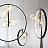 Дизайнерская кольцевая люстра с асимметрично расположенными стеклянными плафонами разного диаметра IONA RING C фото 5