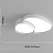 Потолочный светильник в стиле минимализм Wandan 50 см  Белый фото 3