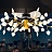 Серия подвесных светодиодных люстр с вентилятором A 24 лампочки фото 5