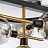 Дизайнерская люстра с круглыми стеклянными плафонами FUTURA Янтарный фото 5