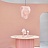 Розовый дизайнерский светильник PINKA 40 см   фото 3