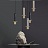 Минималистский подвесной светильник из камня AGESTA Белый мрамор фото 6