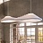 Дизайнерский подвесной светильник с белым матовым абажуром пирамидальной формы BAROLINE DUO фото 12