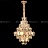 Серия дизайнерских люстр с каскадным абажуром из рельефных хрустальных подвесок геометрической формы SIMONETTA фото 6