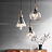 Серия подвесных светильников с прозрачными шарообразными плафонами в разновидных стеклянных абажурах VAPPE фото 5