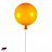 Светильник воздушный шар 25 см  Красный фото 2