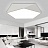 Светодиодный потолочный светильник в черном и белом цветах GEOMETRIC B&W 42 см  Черный фото 8
