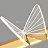 Подвесной светильник с элементами в виде бабочек и стрекоз B 85 см  золотой фото 18