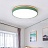 Цветные плоские светодиодные светильники в эко стиле DISC DH 48 см  Зеленый фото 7
