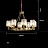 Серия кольцевых люстр с плафонами из ограненных хрустальных пластин AIRIN 6 ламп фото 3