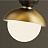 Подвесной светильник в скандинавском стиле POMPON GOLD BБольшой (Large) фото 11