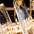 Подвесной реечный светильник с кристаллами К9 фото 8