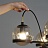 Светильник с шарообразными,стеклянными плафонами на кольцевых кронштейнах ORBIT 10 плафонов Черный фото 11