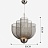 Дизайнерская светодиодная люстра с сетчатым каркасом MESHMATICA 60 см  Серебро (Хром) фото 5