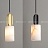 Серия подвесных светильников с плафонами различных геометрических форм из натурального белого мрамора A1 черный фото 20