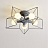 Минималистские потолочные люстры в форме звезды ASTERI Серый фото 8