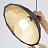 Металлический светильник с геометрическим узором HOOD 40 см  Черный + Золотой фото 7