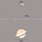 Подвесной светильник Подвесная планета Planet 20 см  фото 3