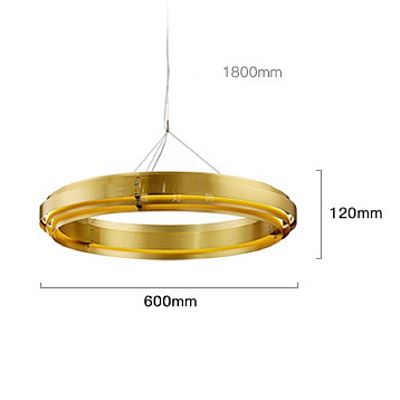 Hard Circle Chandelier 100 см   фото 3