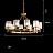Серия кольцевых люстр с плафонами из ограненных хрустальных пластин AIRIN 10 ламп фото 4