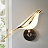 Настенный светодиодный светильник в виде золотой птицы с поворотным механизмом NOMI WALL фото 4