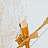 Дизайнерская люстра на струнном подвесе с декором из кленовых листьев MAPLE 9 плафонов фото 12