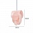 Розовый дизайнерский светильник PINKA 30 см   фото 5
